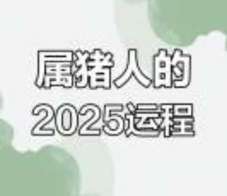 2025年83年属猪的运势展望